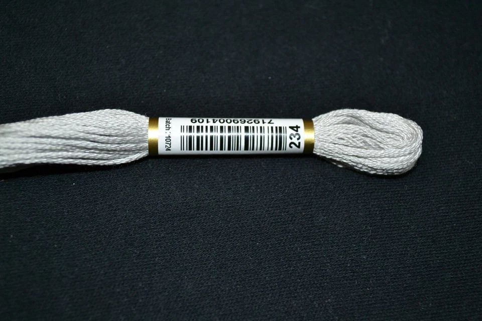 Anchor Cotton Threads for Embroidery Shade 234 Charcoal Grey Light - Image 1 of 1