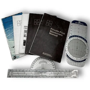 Private Pilot Study Materials, Flight Computer, Proflight Fixed Azimuth Plotter - Imagen 1 de 4