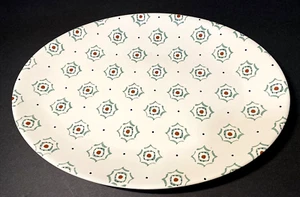 IKEA Stechpalme Weihnachten Abendessen Servierplatte Oval Keramik 13,5 Zoll - Bild 1 von 11