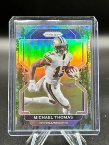 2021 Panini Prizm Football Michael Thomas Green Camo SSP 02/15 Saints - Bild 1 von 2