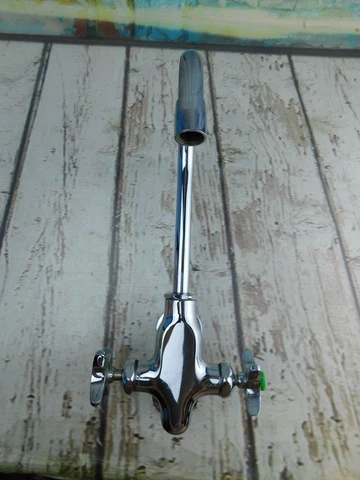 Vtg WATERSAVER FAUCET CO CHICAGO Gooseneck Faucet Farmhouse Kitchen Repurpose Cover
