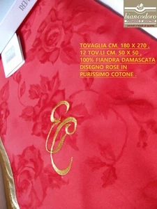 Nappe De Noël Fiandra Jacquard 180 X 270 Avec 12 Serviettes E.C. - Bild 1 von 6