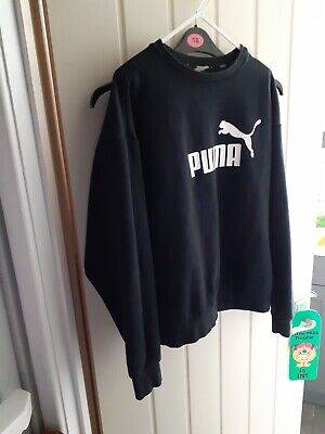 Women's Puma Sweatshirt, Black, Size M (14-16) • 13.08€