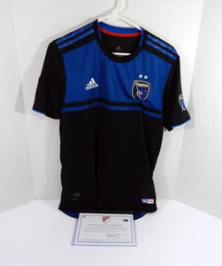 2019 San Jose Earthquakes Guram Kashia #37 Game Used Signed Black Jersey M 4 - Picture 1 of 12