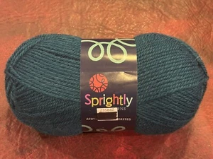 Sprightly Worsted Baumwollgarn Farbe: DEEP TEAL #503-023 je 216 Yds, Gewicht 4 NEU! - Bild 1 von 3