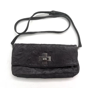Borsa a mano Thomas Wylde in pelle grigia arricciata pieghevole cranio fodera a tracolla - Foto 1 di 14