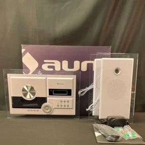Microsistema estéreo de alto rendimiento Auna blanco con CD/MP3 Bluetooth - Imagen 1 de 12