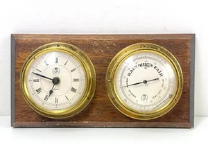 Vintage GB Barometer Clock Wall Mount Weather Station Spare/Repair Display Props - Picture 1 of 10