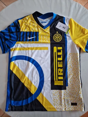 MAGLIA SHIRT FOURTH 4TH KIT MATCH VAPOR NIKE INTER LUKAKU 9 XL 2021-2022 - Immagine 1 di 4