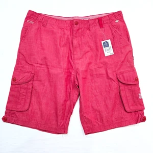 Parish Nation Men's Big And Tall Red Shorts Cotton Stretch Stars Size 46 - Picture 1 of 4