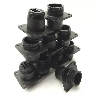 Lot of 10 TE Connectivity 206705-1 Circular Connector Housing, 9-Pin, Size 13 - Image 1 of 4