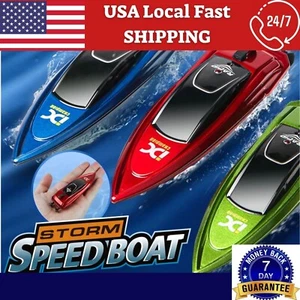 Mini High Speed Remote Control Boat RC Racing Boat Fast Summer Water Toy 5Km/h - Picture 1 of 8