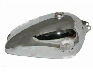 BSA Petrol Fuel Gas Tank Steel Chrome Plated B31 B33 Plunger Model - Bild 1 von 6