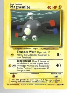MAGNEMITE, Base Set Pokémon Card, TCG 53/102 WOTC - Picture 1 of 2
