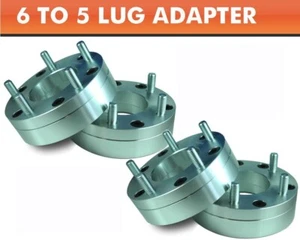 4 Wheel Adapters 6x5 to 5x4.75 ¦ Corvette 5 Lug Wheels On 6 Lug Trailblazer - Picture 1 of 3