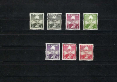 ''GROENLANDIA.- REY CRISTIANO X SC1-6 {7} 1938 Foto 1 de 2