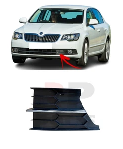 PARA SKODA SUPERB (3T) 14-15 NUEVO PARACHOQUES DELANTERO EMPUÑADURA LATERAL NEGRO/CROMO IZQUIERDO - Imagen 1 de 7