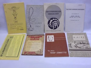 Lote de 8 folletos efímeros vintage de BSA Boy Scouts of America - Imagen 1 de 5