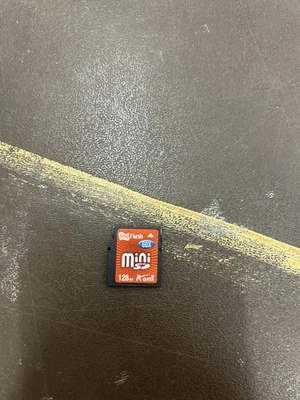 128 MB Mini SD Card Memory Card - For Cameras, PC, Phones - 60x Speed - Image 1 of 2