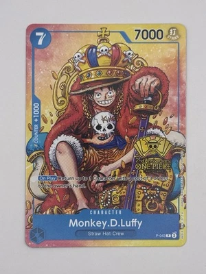 Monkey D Luffy P-043 2nd Anniversary Stamped Promo Near Mint NM - Image 1 of 2