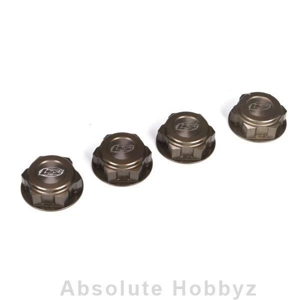 Losi Wheel Nuts, Captured (4): 5IVE-T, MINI WRC - LOSB3228 - Image 1 of 1