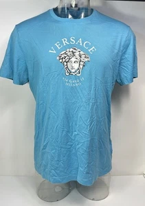Versace Medusa Logo Blue T-Shirt Size XL - Picture 1 of 10