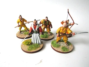 A9 SAMURAI  - WELL PAINTED METAL MODELS X 5 40MM - Picture 1 of 4