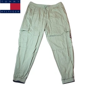 Tommy Hilfiger Damen Cargo Jogginghose mit Bündchen Gr. L W34 salbeigrün Freizeithose - Bild 1 von 10