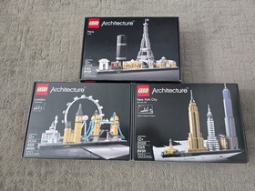 LEGO ARCHITECTURE: Paris (21044) , New York City (21028) & London (21034) - NIB