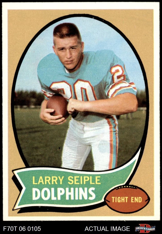 1970 Topps #94 Larry Seiple Dolphins RC Kentucky 8 - NM/MT - Image 1 of 1