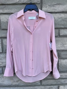 Equipment Femme Women’s Silk Shirt Coral XXS Blossom $250 - Picture 1 of 6