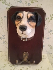 Vintage Jack Russell Wandgarderobenhaken Messinghaken fantastisches Stück aus der Zeit - Bild 1 von 8