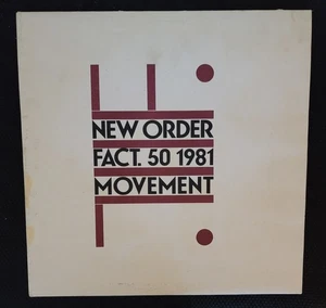 NEW ORDER Movement FACT. 50 1981 U.S. 1st Press LP W/FACTORY LOGO INNER SLEEVE - Picture 1 of 4