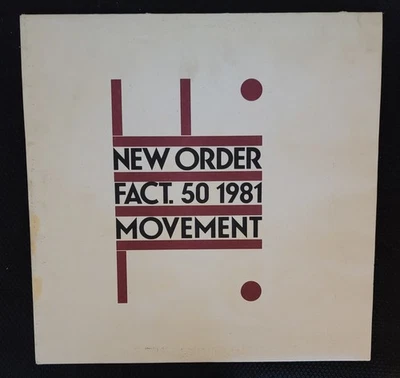 NEW ORDER Movement FACT. 50 1981 U.S. 1st Press LP W/FACTORY LOGO INNER SLEEVE - Image 1 of 4