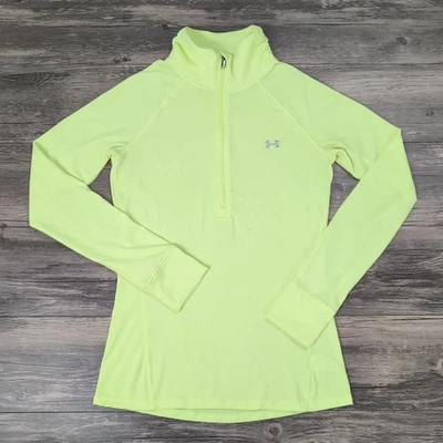 Suéter Under Armour Tech Twist 1/2 Cremallera Manga Larga Top Mujer XS Vis Amarillo Foto 1 de 4
