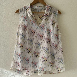 Cabi ärmelloses Essential Blusentop Größe M Blumenmuster transparent Cami gefüttert - Bild 1 von 12
