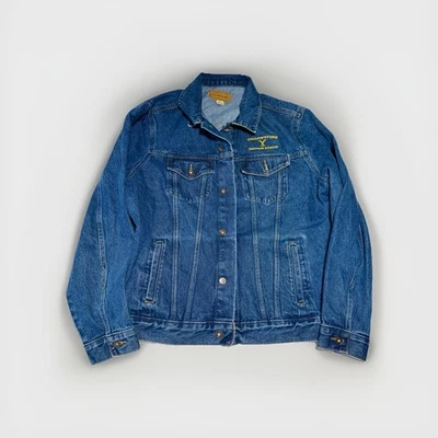 “YELLOWSTONE DUTTON RANCH” Blue Denim Jacket Size Extra Large - NEW - Image 1 of 4