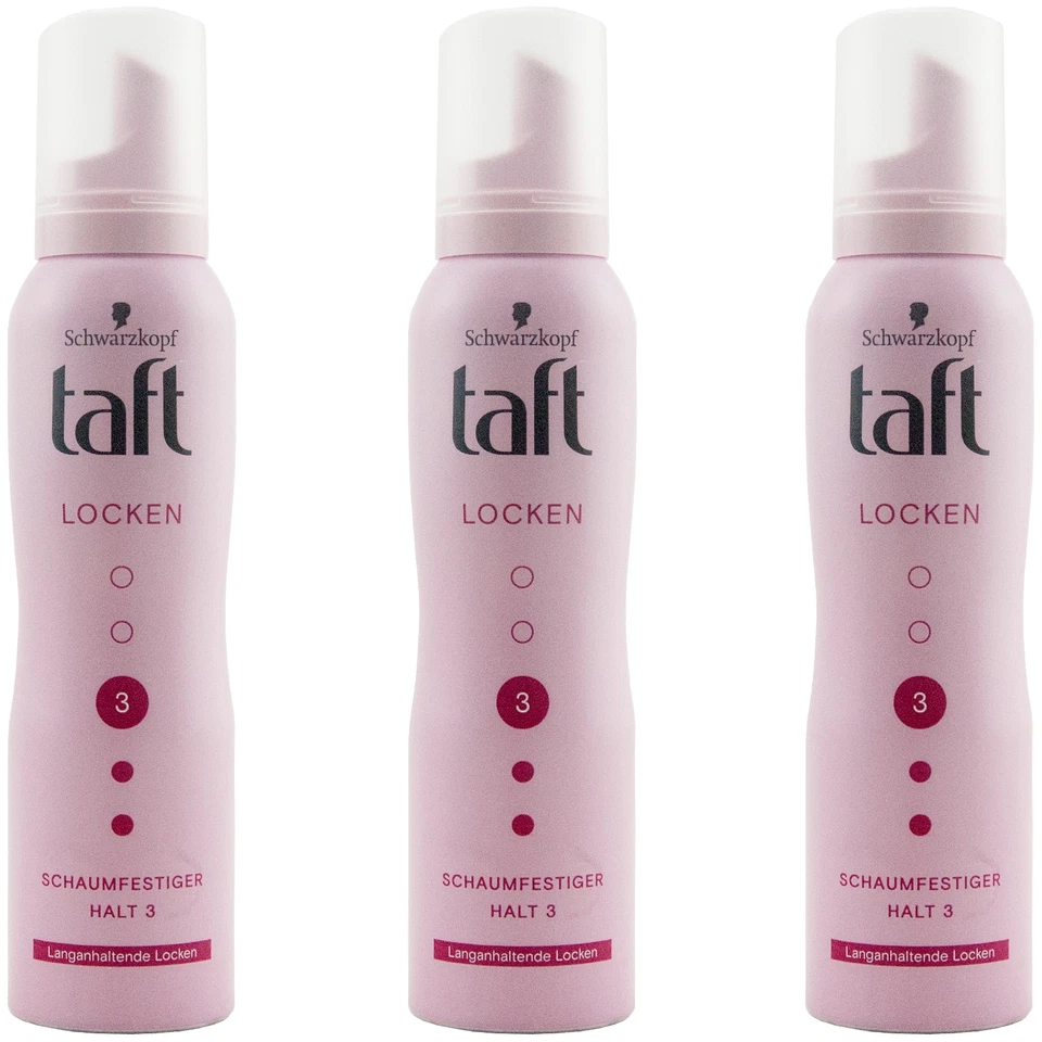 taft Schaumfestiger LOCKEN 3 x 150ml Haltegrad 3 - langanhaltende Locken - Bild 1 von 1