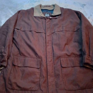 Jos A Bank Parka Jacket Coat Mens Size Large Utility Pockets Removeable Liner - Picture 1 of 14