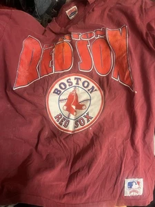 Vintage 90s Nutmeg MLB Boston Red Sox Shirt Size XL (see Flaws) - Bild 1 von 6