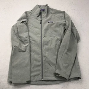 Patagonia Jacket Mens Medium Gray Adze Full Zip Safari Outdoor Logo Classic - Picture 1 of 11