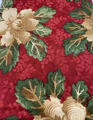 Moda Robyn Pandolph Folk Art Christmas Cotton Quilt Fabric - Red - 2 Yards - Image 1 of 2