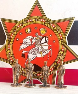 Figuras en miniatura de bronce YOTA ROYAL 40 mm - Héroes de la Primera República de Georgia - Imagen 1 de 7
