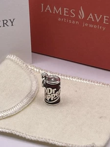 James Avery Sterling Silver Enamel Dr. Pepper Can Charm - Picture 1 of 6
