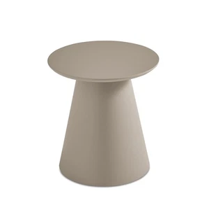 Tavolino basso da caffè rotondo moderno tortora per salotto soggiorno CIC-767 - Imagen 1 de 6
