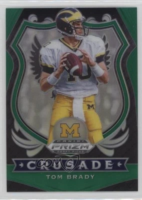 2020 Panini Prizm Draft Picks Crusade Green Prizm Tom Brady #100 - Image 1 of 2