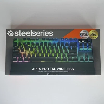SteelSeries Apex Pro TKL Wireless Tenkeyless Esports Gaming Keyboard-Black 64865 - Image 1 of 2
