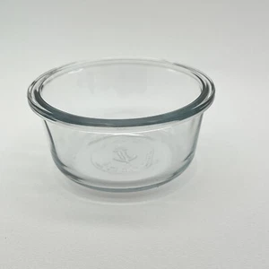 Anchor Hocking 2-Cup Glass Food Storage Bowl No. 18 Clear Glass 5" USA Made - Picture 1 of 6