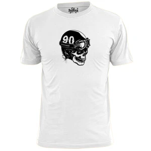 Para hombre Skull Scooter Casco Mod Weller Jam Vespa - Imagen 1 de 3