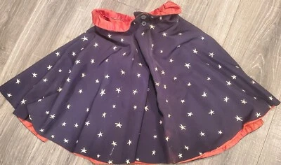 Falda circular vintage años 50 bandera americana rodillo derby puntada única americana  Foto 1 de 4